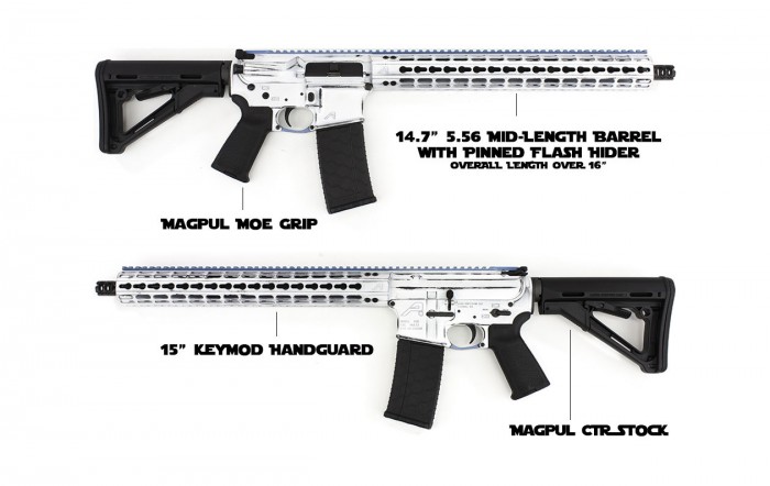 Aero Precision Giveaway: Battleworn White Cerakote M4E1 Rifle