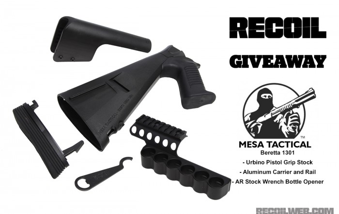 Mesa Tactical Giveaway: Beretta 1301 Urbino Pistol Grip Stock and SureShell Aluminum Shotsell Carrier with Rail
