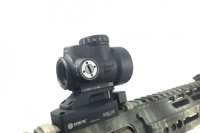 The Sidelok mount is designed to return to zero when an optic is replaced on the rifle.