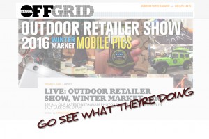 OFFGRID is at OR Winter Market