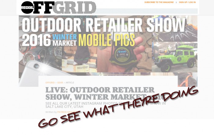 OFFGRID is at OR Winter Market