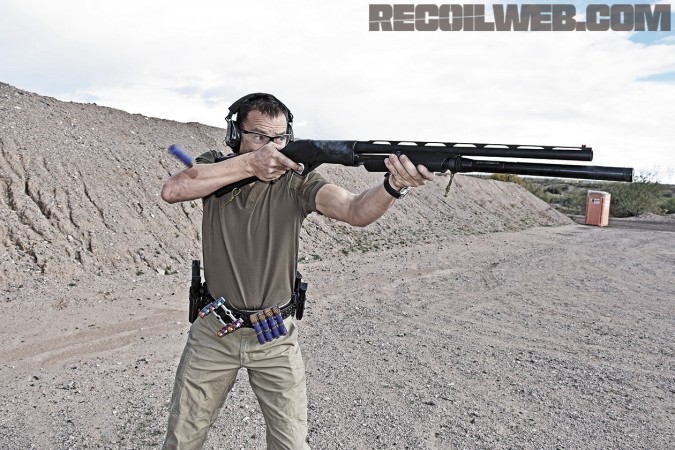 Running the Benelli Supernova in 3-Gun competition. 