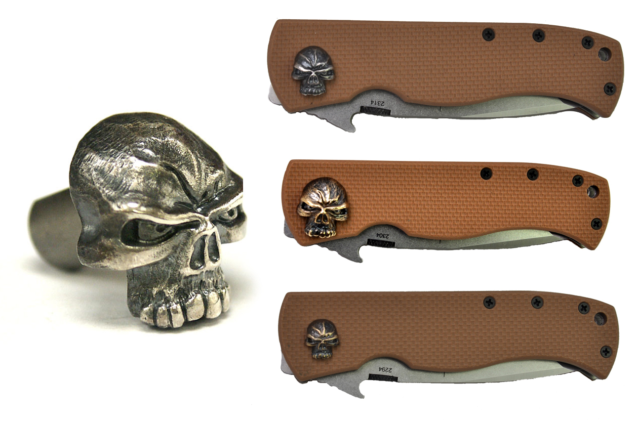 Steel Flame Emerson Lethal Edge Skulls RECOIL