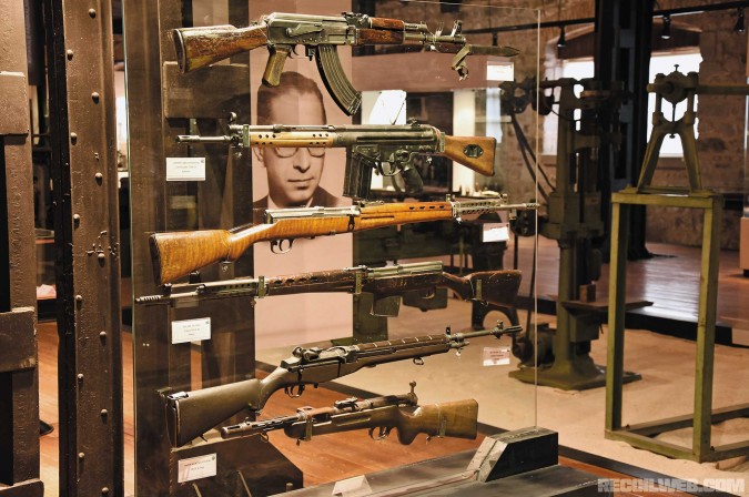 Cold War-era small arms are on display, with the Type 3 AK-47 leading the way.