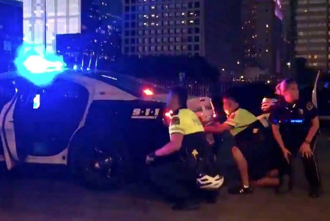 Dallas officers under fire