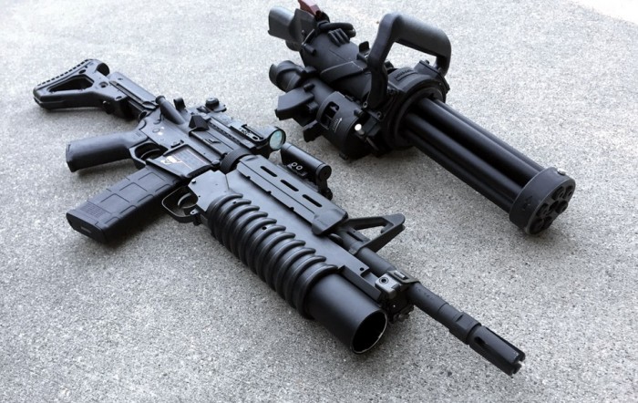 Empty Shell Defense XM556 Microgun