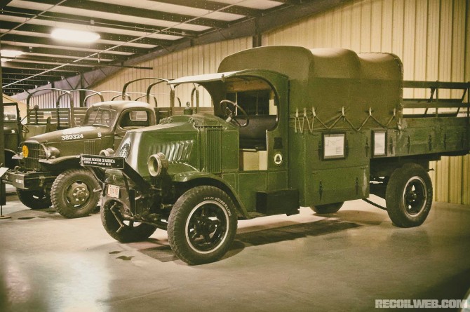 One of the few remaining World War I-era Mack Trucks in the world is at the HMMV. Introduced in 1916, it was used by both the British and American military.