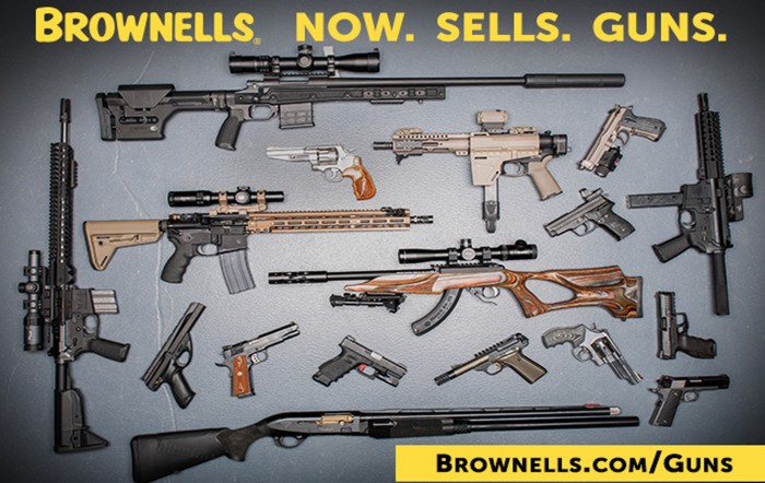 Hot damn – Brownells now sells guns