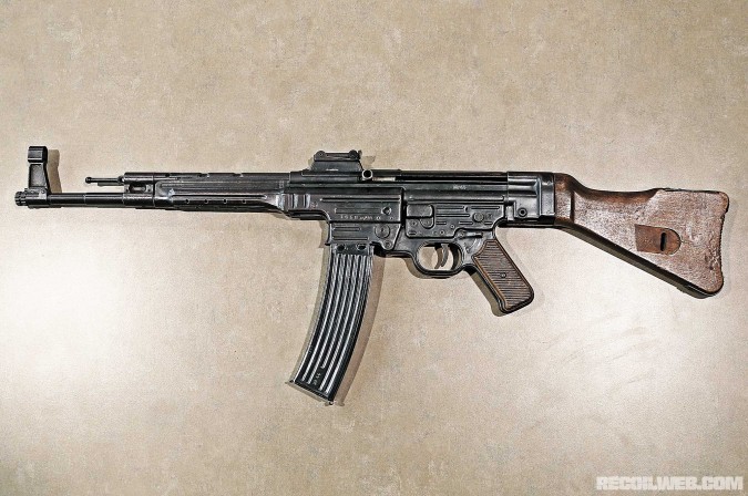 A rare live working example of the German StG44 assault rifle that is on loan from the U.S. military.