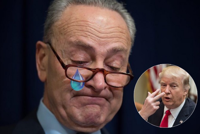 Trump on Schumer’s Tears – “I don’t see him as a crier.”