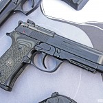 A sexy example of a full custom Wilson Combat Beretta 92A1 build. Features a shortened barrel with recessed crown, carry bevel, and ARMOR-TUFF finish.