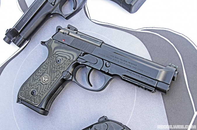 A sexy example of a full custom Wilson Combat Beretta 92A1 build. Features a shortened barrel with recessed crown, carry bevel, and ARMOR-TUFF finish.