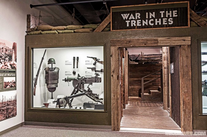 Experience what it was like as a soldier in the Great War as you enter this replica trench. Other unique armor and weaponry from the war are also in full view.