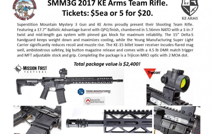 Get in on the Superstition Mountain Mystery 3 Gun Match Raffle