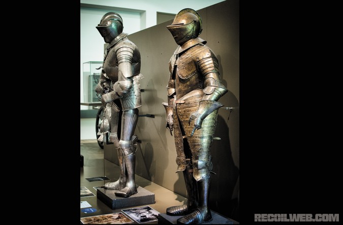 Seventeenth century armor from both France and Germany is on display. Much of the museum’s Medieval collection is in the open, outside of glass cases.