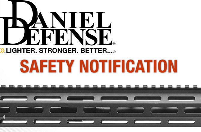 Check Your Serial Numbers: Daniel Defense Safety Notification