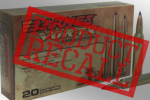 Recall on Certain Lots of Barnes VOR-TX in .300 Weatherby
