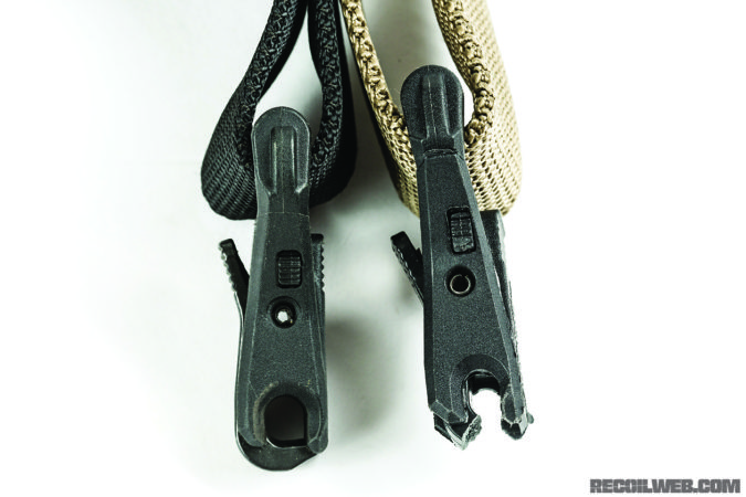 Counterfeiters make some convincing copies of Magpul’s popular slings and sights. At first glance, the fakes look just like the real thing. But differences you might not see include the use of inferior polymer materials that may fail unexpectedly.