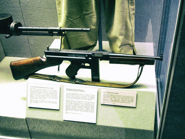 2. The Thompson submachine gun that was carried by General George S. Patton during World War II. Officers didn’t typically carry shoulder weapons, but Patton was certainly no typical general.