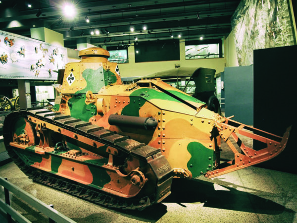 1. An American Renault FT tank is part of the West Point Museum’s vehicle collection. It was the first tank used by the American military.