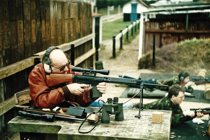 Gorka’s father, Paul Gorka, with a FN FAL (G1) 7.62mm. He taught his son to shoot as soon as he was old enough to respect a gun.