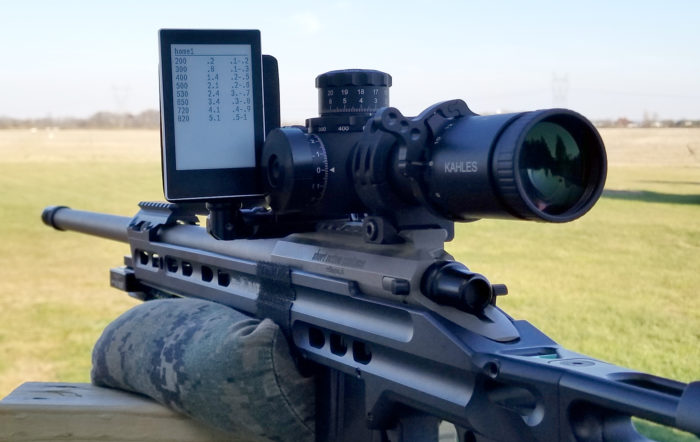 E-Dope Data Card by Down Range Systems