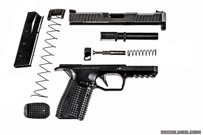 One of the few ways to take a striker-fired pistol out of action is to get crap in the striker channel. Archon recognizes this and made the slide internals easily accessible to the end user for maintenance.