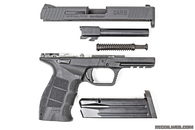 If you can break down any striker-fired pistol, you can break down the SAR 9.