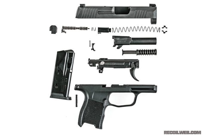 SIG P365 broken down