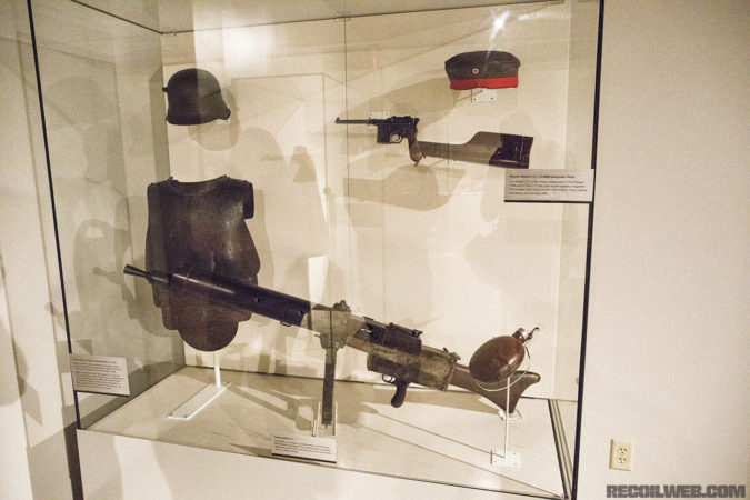 The only weapon to ever wound George S. Patton: a machine gun that Patton himself recovered from a bunker after being hit by it.