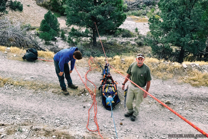 The lead instructor for North 40 Rescue gave an excellent hands-on class on technical rope rescue in the case of a vehicle rollover in rough terrain.