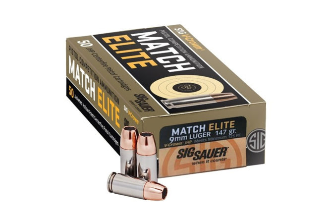 SIG SAUER Announces Match Elite Competition 9mm Ammunition