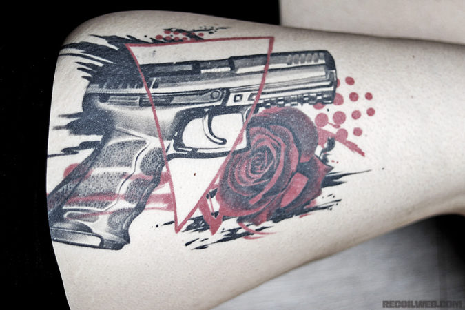 hk pistol tattoo