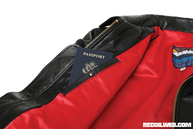 jacket with hidden compartments