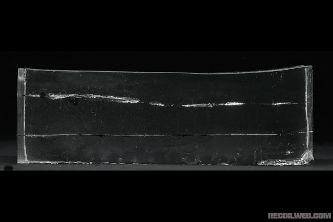 Note: Ignore the lower wound track.