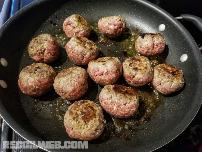 Game Dishes: Deer Sausage and Elk Meatballs