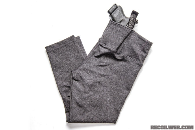 Undertech Undercover leggings and shorts feature gun pockets built into the waistband.