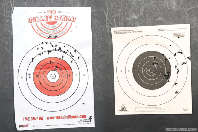 With supersonics, we were consistently high at 20 feet, and consistently right with subs. Neither grouped very well.