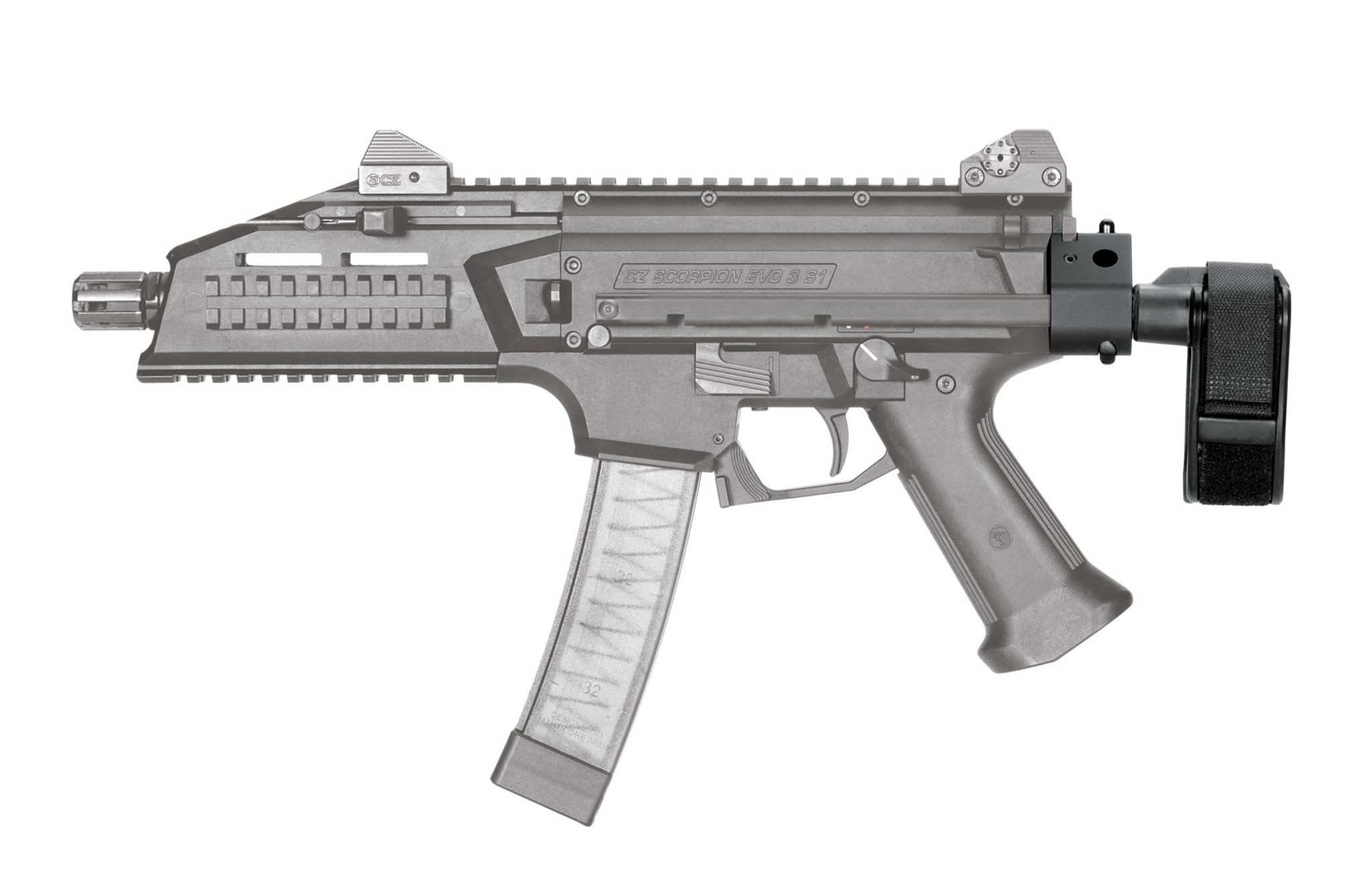 New SB Tactical CZPDW Brace For CZ Scorpion RECOIL