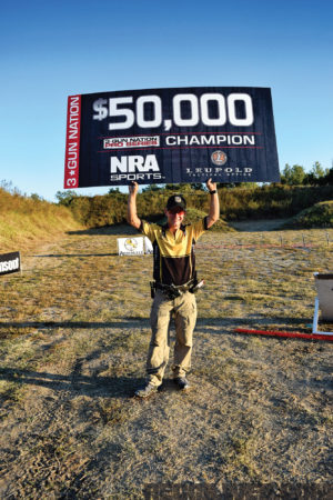 Winning the 2015 3-Gun Nation Championships; Horner is a 4-time 3-Gun Nation Champion.