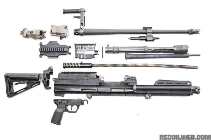 SIG’s machine gun is easy to disassemble at the operator level.