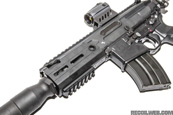 SIG has three variations of the MCX Rattler; pictured is the 7.62x39 variant. 