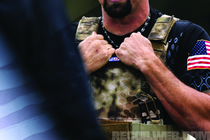 Competitors are required to wear armor or a plate carrier weighing at least 15 pounds.