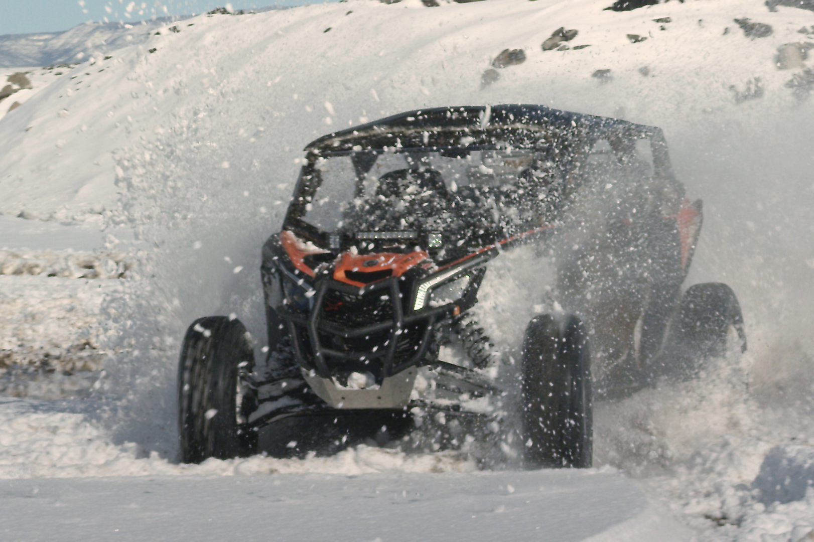 CanAm Maverick X3 in the Snow, in the Sand, and with Guns on RECOILtv Transport RECOIL