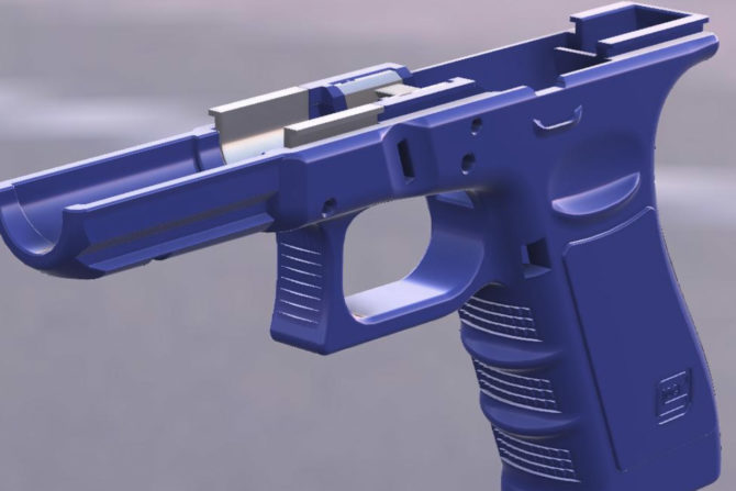 glock frame 3d print file glock frame 3d print file