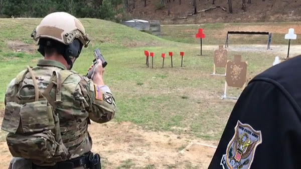 Daniel Horner at the 2019 U.S. Army Small Arms Championship (U.S. Army photo courtesy of Michelle Lunato).