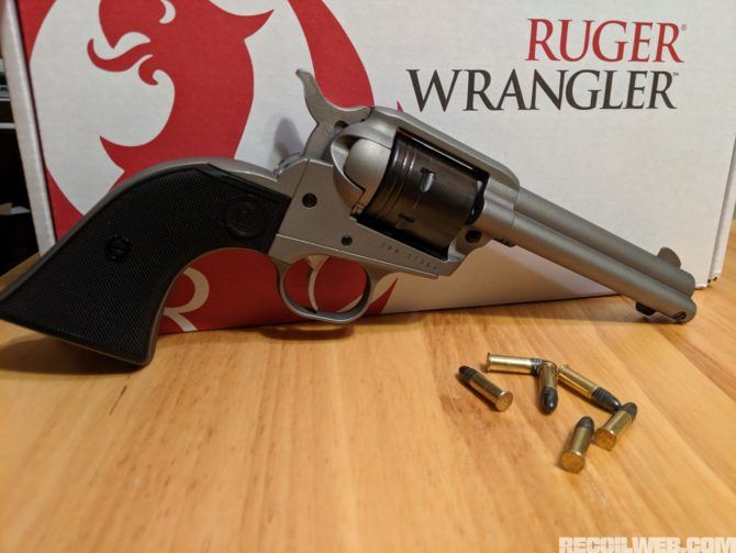 Ruger Wrangler revolver and box