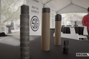 RECOILtv SHOT Show 2020: Sig Sauer Range Day – MOD X, SLX, SLH Suppressors