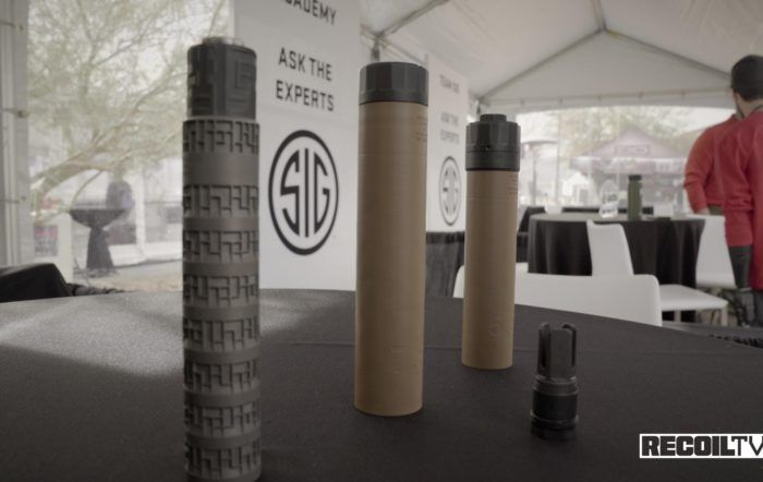 RECOILtv SHOT Show 2020: Sig Sauer Range Day – MOD X, SLX, SLH Suppressors