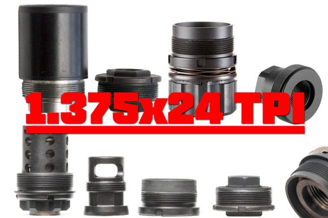 Universal Silencer Standard: HUB 1.375×24 TPI